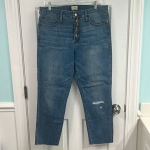 NWT J. Crew Vintage Straight Jeans.  Size 32.